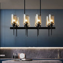 lustre industriel rétro nordique led pour décoration restaurant bar