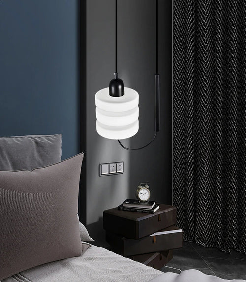 suspension scandinave en verre design minimaliste pour éclairage intérieur