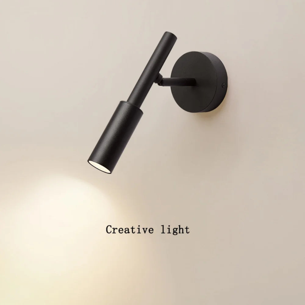 Applique murale LED lampe lampe de lecture pour chambre hôtel nuit livre lampe réglable Rotaion applique murale LED projecteur minimaliste - vue 3 sur 8