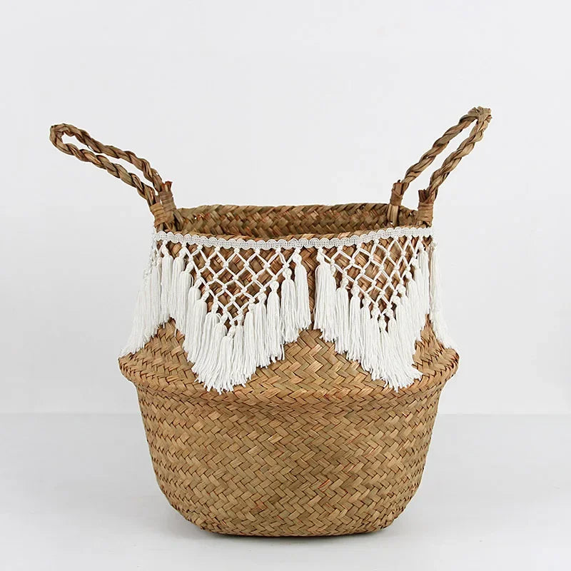 panier en osier tressé pour rangement et décoration polyvalente - vue 12 sur 18