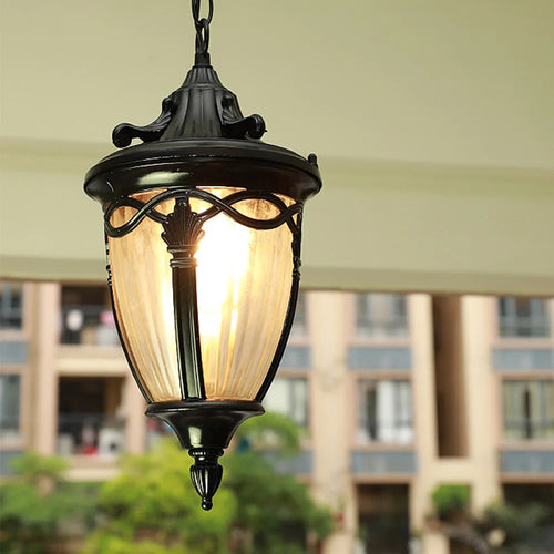 lustre étanche pour balcon et éclairage extérieur décoratif - vue 8 sur 10