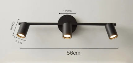applique murale à 3 têtes pour éclairage intérieur LED - vue 9 sur 10