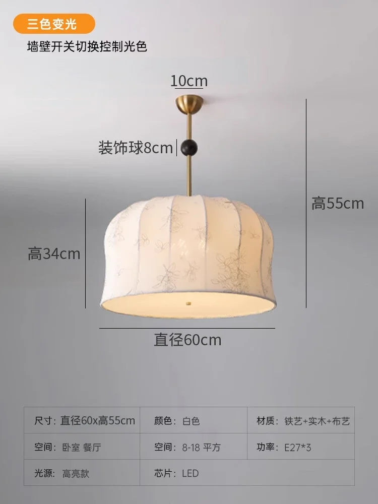 lampe d'étude en bois massif motif nanyang lustre rétro romantique - vue 10 sur 11