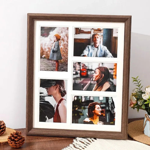 présentoir en bois massif pour cadres photo mariage décoratif - vue 5 sur 10
