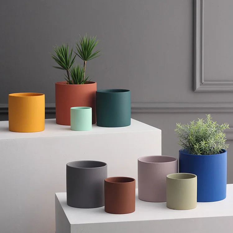 pot de fleurs en céramique pour plantes succulentes et bonsaïs - vue 5 sur 26