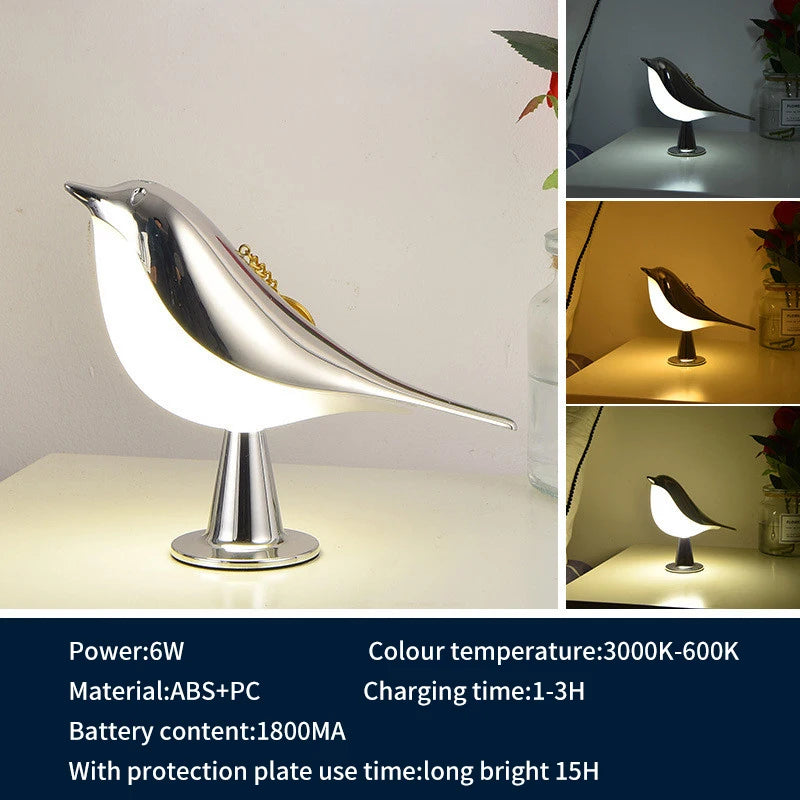 lampe chevet led bois interrupteur tactile moderne simple décoratif intérieur - vue 9 sur 11