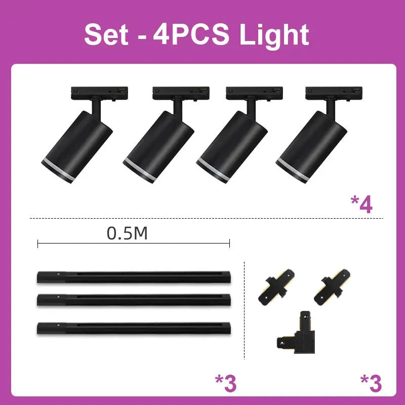 spot led sur rail pour magasin et décoration intérieure - vue 8 sur 19