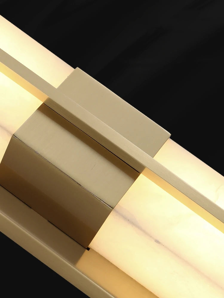 applique murale led en marbre naturel cuboïde pour divers espaces