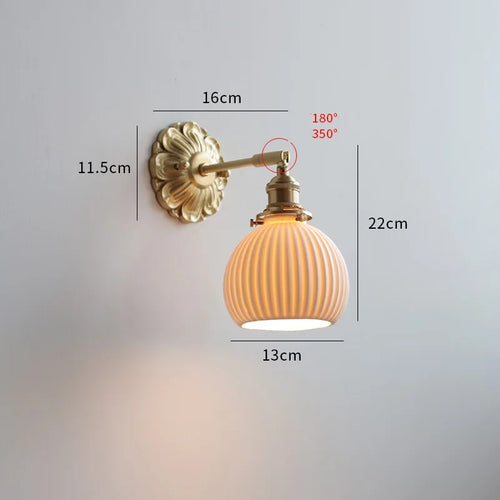 applique led verre gris fumé cuivre moderne intérieur - vue 23 sur 23
