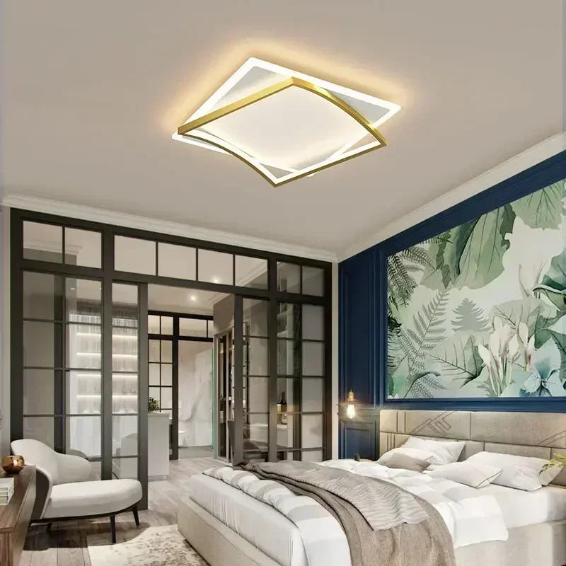 Plafonnier LED nordique pour chambre salon salle à manger étude cuisine plafond Lustre intérieur décor à la maison luminaire Lustre