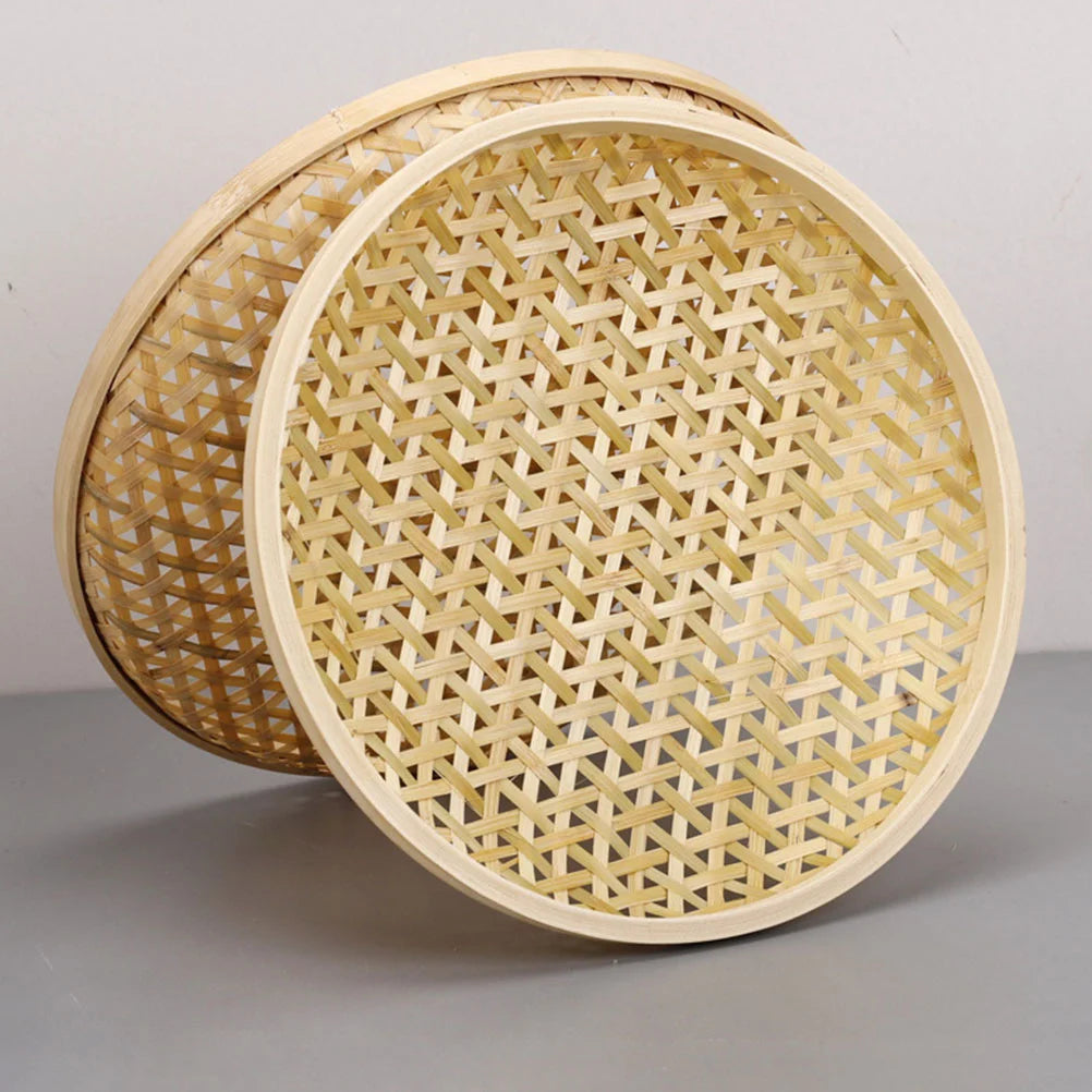 panier en bambou tressé pour collations et fruits - vue 7 sur 6
