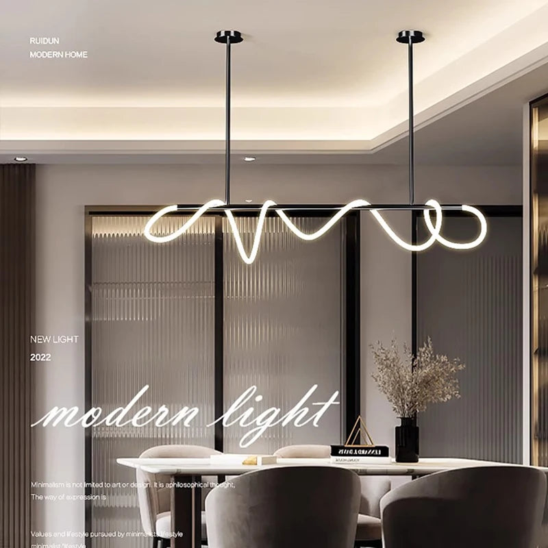 Art moderne décor à la maison led lumières lampes suspendues pour salon lustres pour salle à manger suspension éclairage intérieur