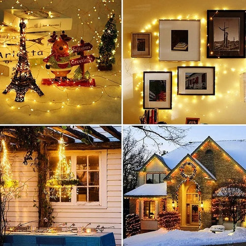 guirlande lumineuse led étanche pour décorations de fête - vue 6 sur 9