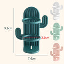 porte-brosse à dents cactus mural pour salle de bain et maquillage