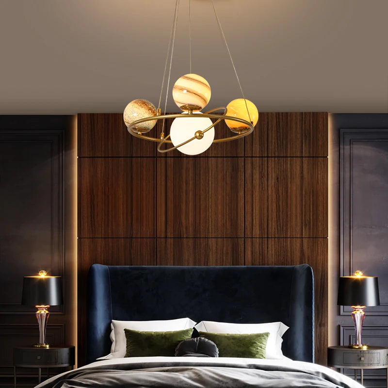 suspension créative en forme de planète pour décoration unique - vue 5 sur 9