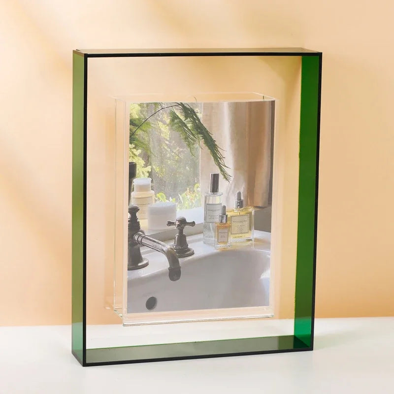 cadre photo acrylique transparent support décoration intérieure bureau - vue 9 sur 14