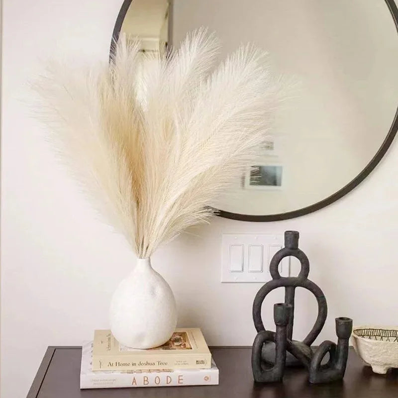 fleurs artificielles herbe de pampa pour décoration intérieure et fêtes - vue 3 sur 20