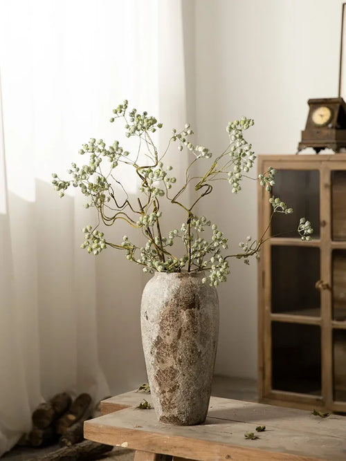 vase en céramique style chinois rétro pour arrangement floral - vue 4 sur 7