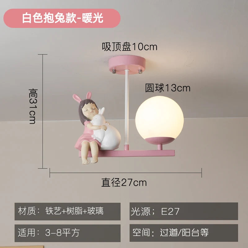 Plafonnier Led de chevet pour chambre d'enfant - vue 9 sur 9