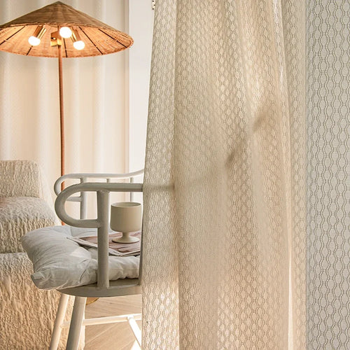 Voilage tulle moderne rayé pour salon chambre fenetre