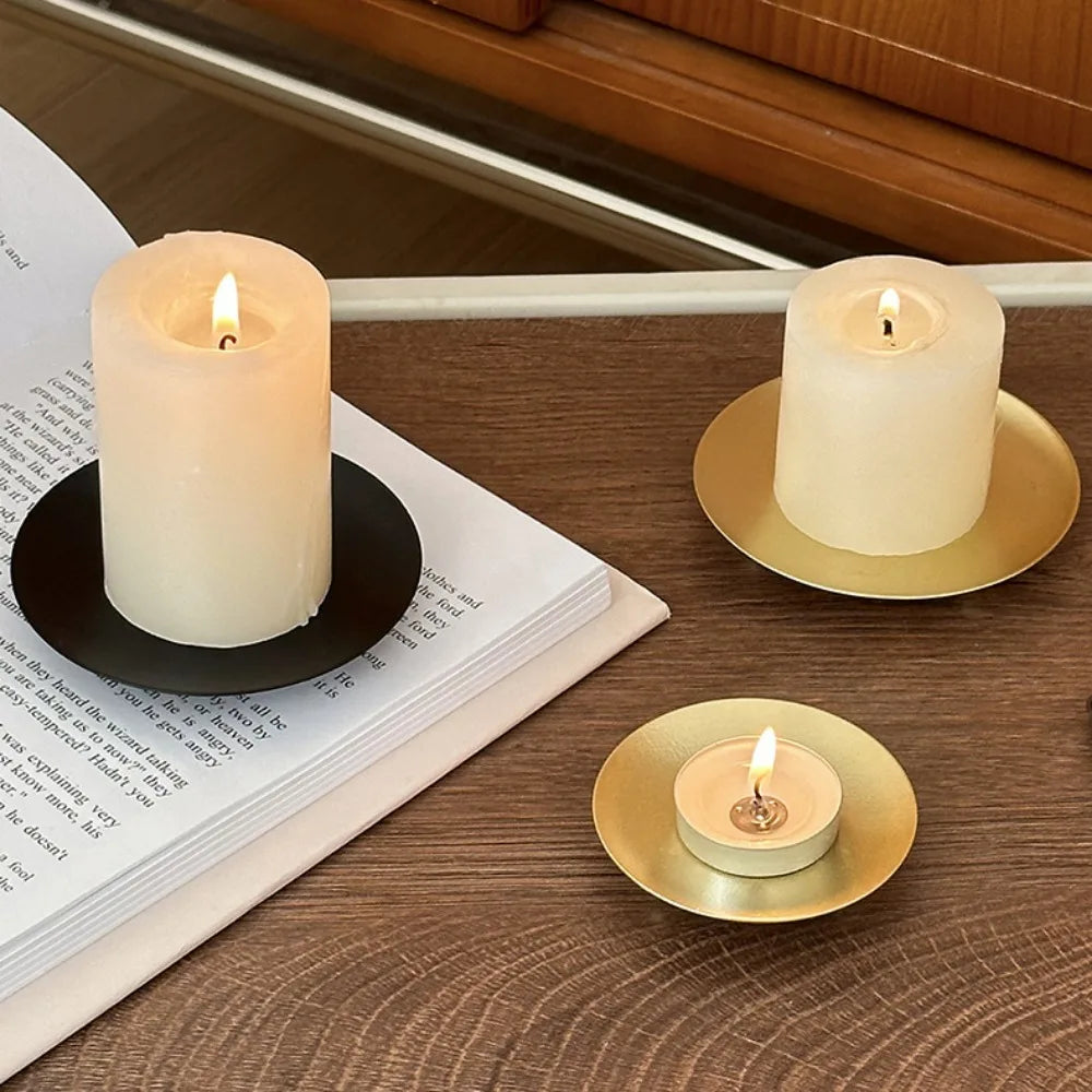 bougeoir rond en fer pour mariage anniversaire et fêtes diverses - vue 4 sur 10