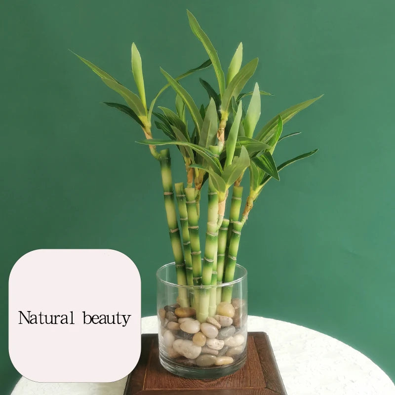 plantes artificielles en bambou pour décoration intérieure et extérieure - vue 4 sur 13