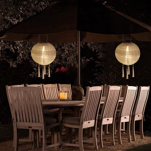 Suspension 25cm LED Lanterne Solaire Lampe Étanche Extérieure Suspendue Lumière Blanche Décor De Fête Décoration De Jardin Environnement Chaud Meilleur Cadeau - vue 3 sur 8