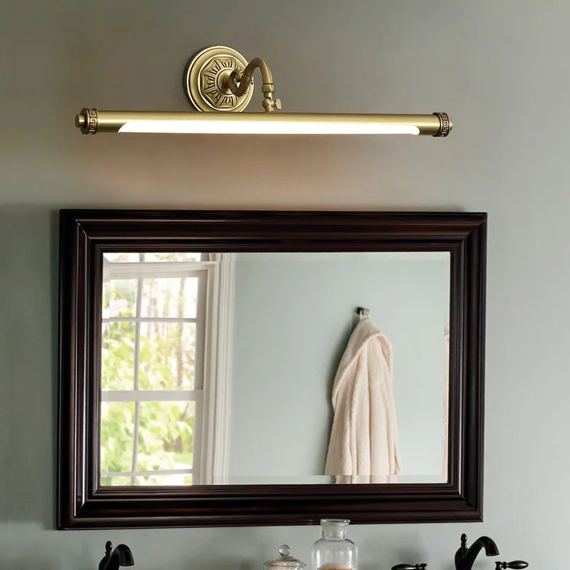 style chinois doré miroir lumières phare étanche rétro