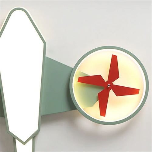plafonnier avion nordique décoration intérieure lumière dimmable pour enfants - vue 5 sur 8
