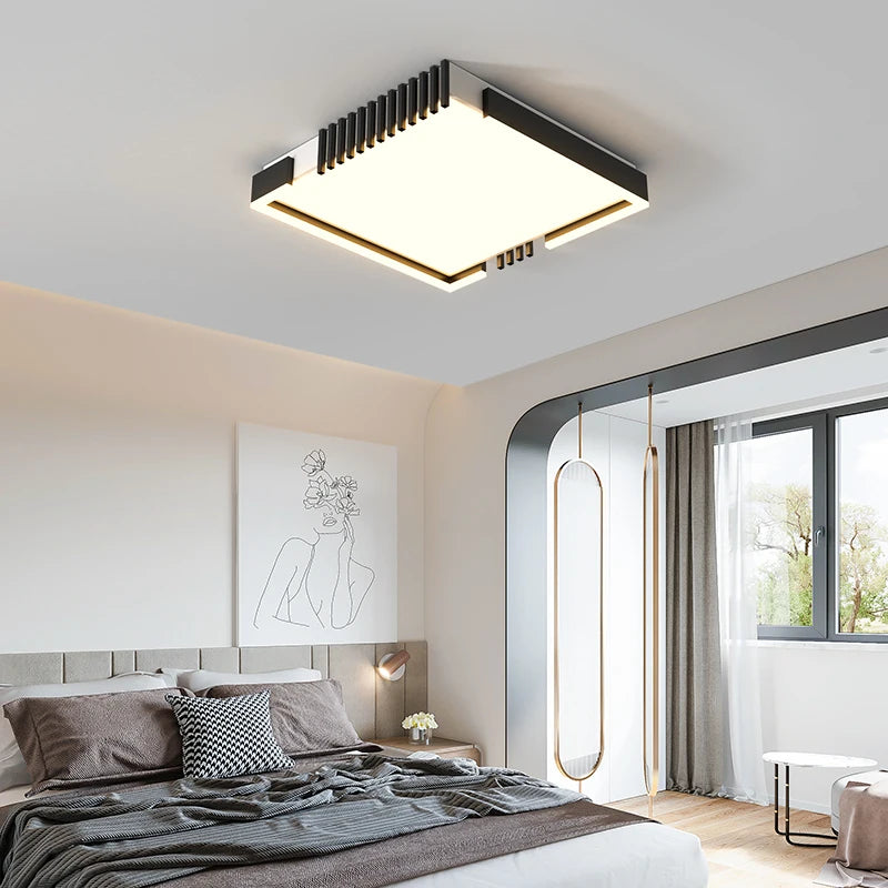 plafonnier led rectangulaire encastrable design nordique moderne