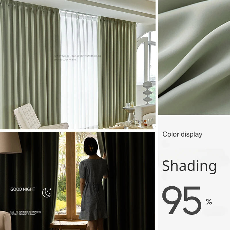 Rideau moderne occultation élevée pour salon chambre