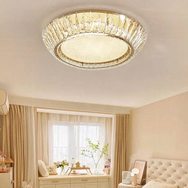plafonnier en cristal luxe design nordique pour décoration intérieure - vue 4 sur 10