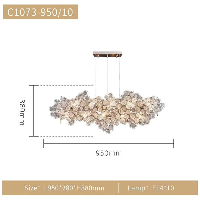 2023 Light Luxury LED Ceiling Chandelier Trend Villa Living Dining Room Pendant Lamp Modern Lustre Bedroom Hanging Light Fixture - vue 8 sur 13