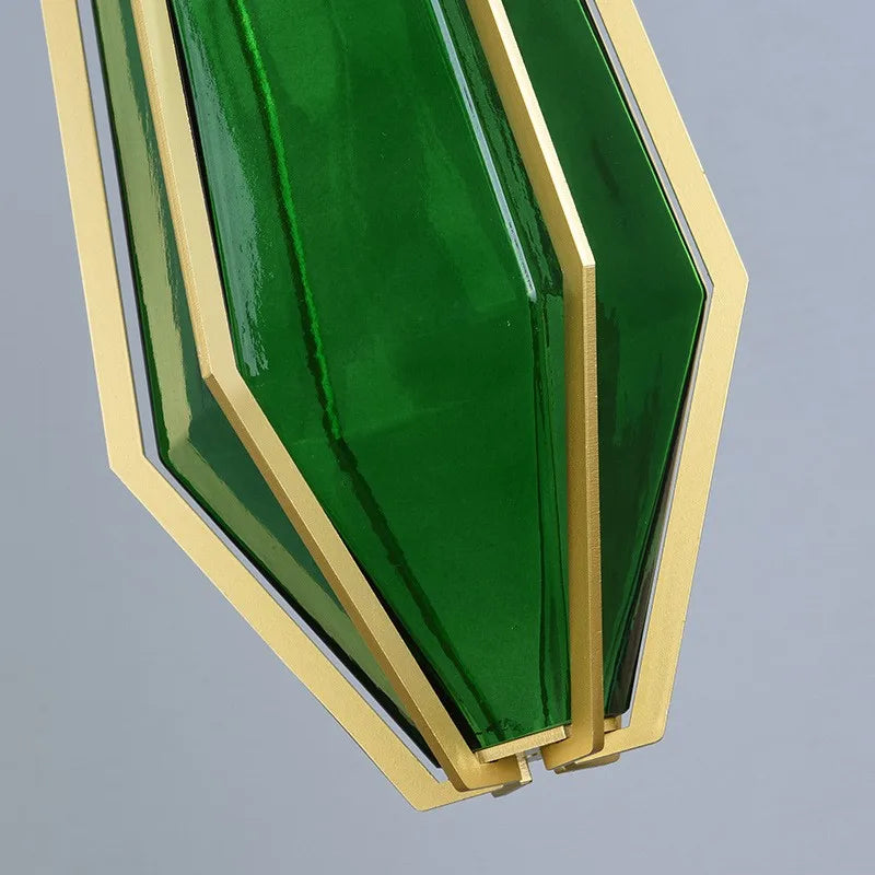 suspension art déco diamant pour éclairage intérieur et extérieur - vue 6 sur 15