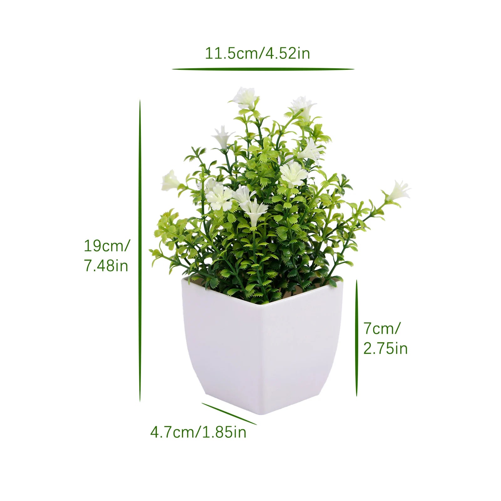 plante artificielle en pot pour décoration de bureau et jardin - vue 35 sur 45