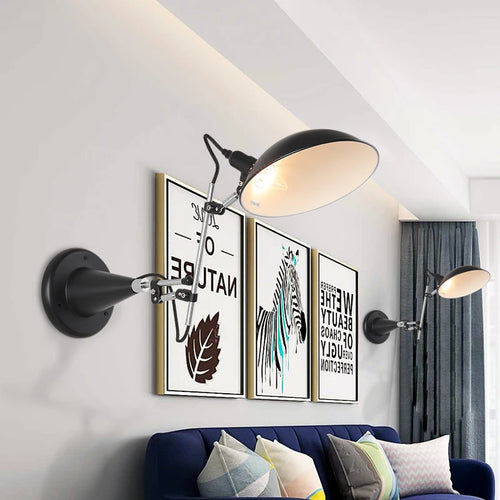 applique murale rotative moderne nordique éclairage mural - vue 2 sur 7