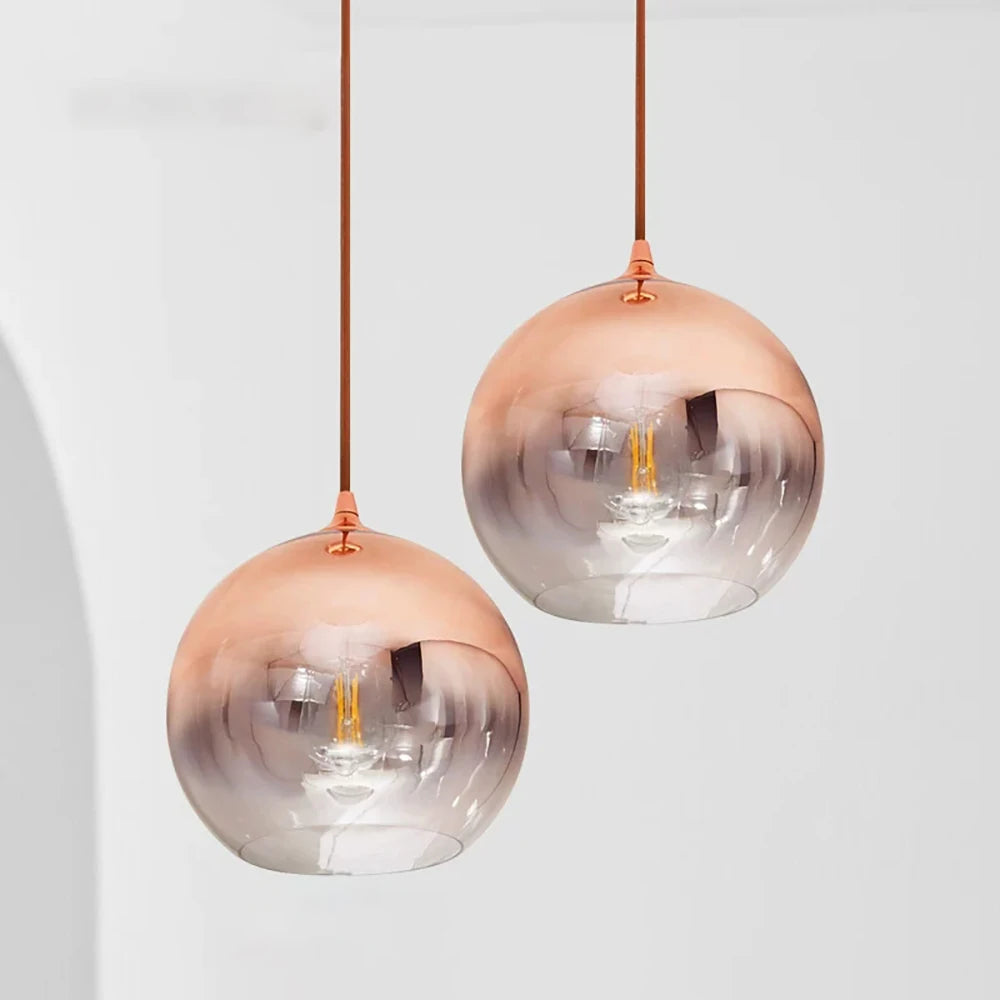 lustre 3d en verre effet feu d'artifice led décoratif