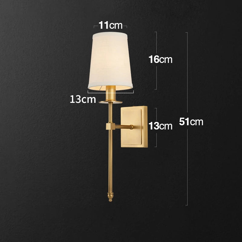 applique murale led classique en tissu nordique pour décoration maison