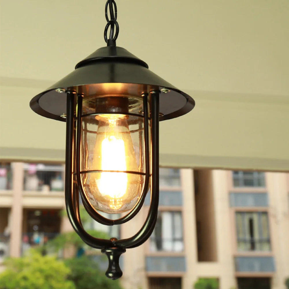 lustre étanche pour balcon et éclairage extérieur décoratif - vue 3 sur 10