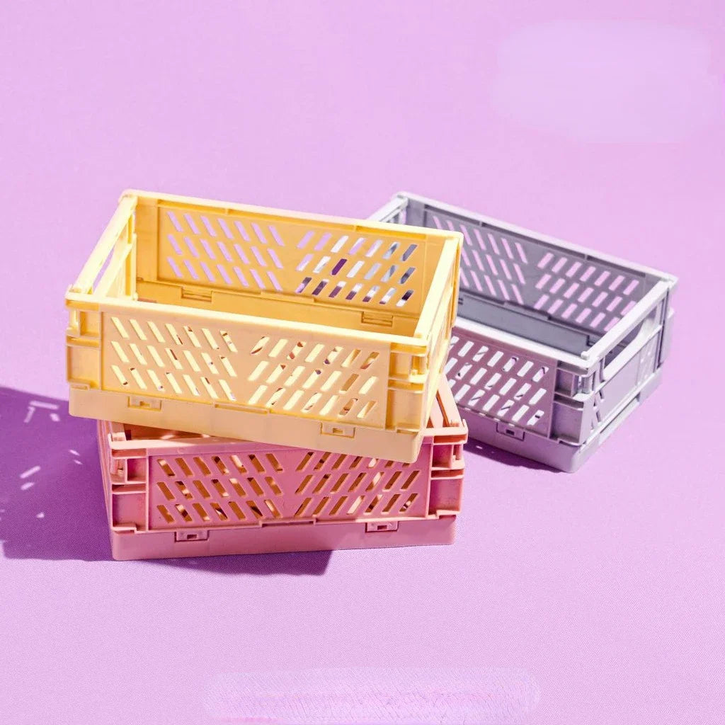 panier de rangement pliable pour maquillage bijoux jouets et plus