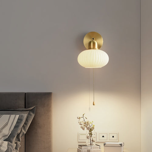 wall lamp LED wall light with lampshade Japan white