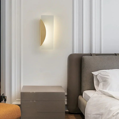 applique murale moderne en cuivre à led pour décoration intérieure - vue 7 sur 8
