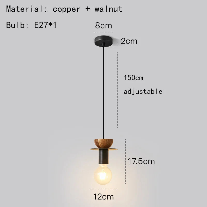 suspension moderne en bois et métal pour intérieur élégant - vue 9 sur 14