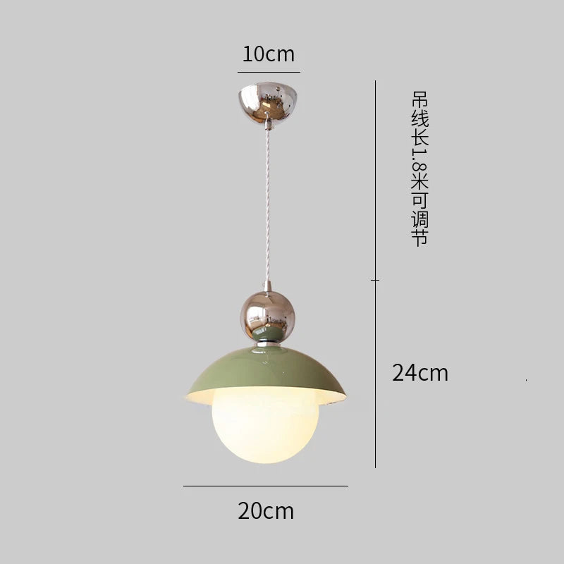 lustre boule de verre lumineux pour intérieur élégant