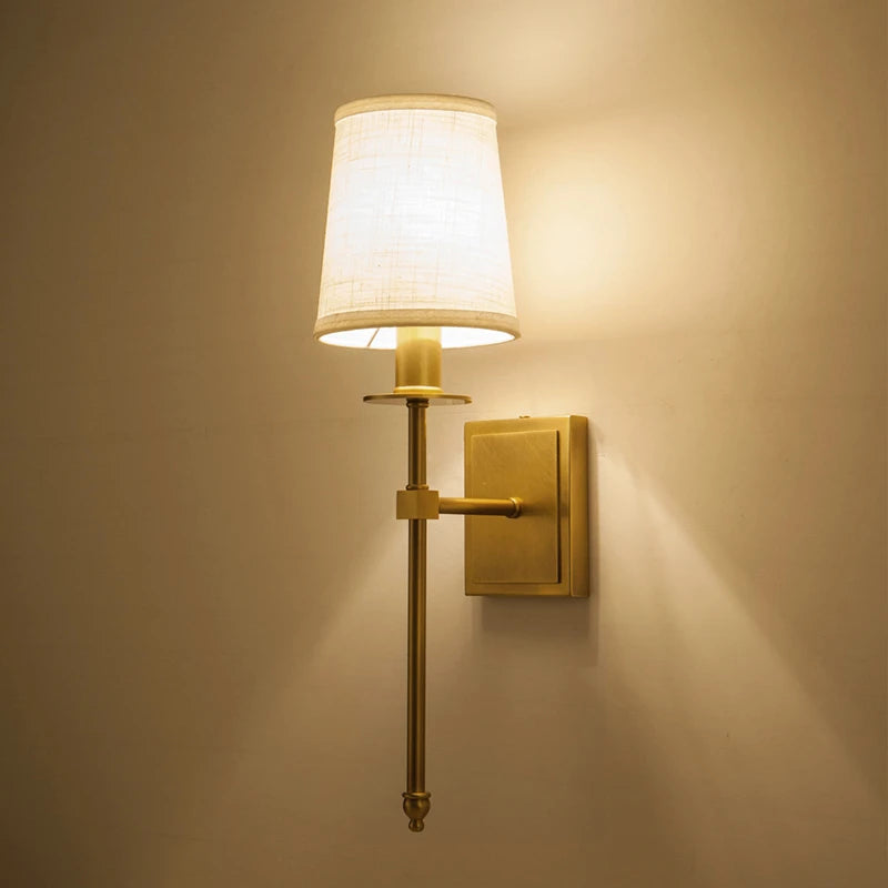 applique murale led classique en tissu nordique pour décoration maison
