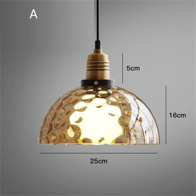 suspension modernes en verre pour éclairage de plafond - vue 3 sur 10