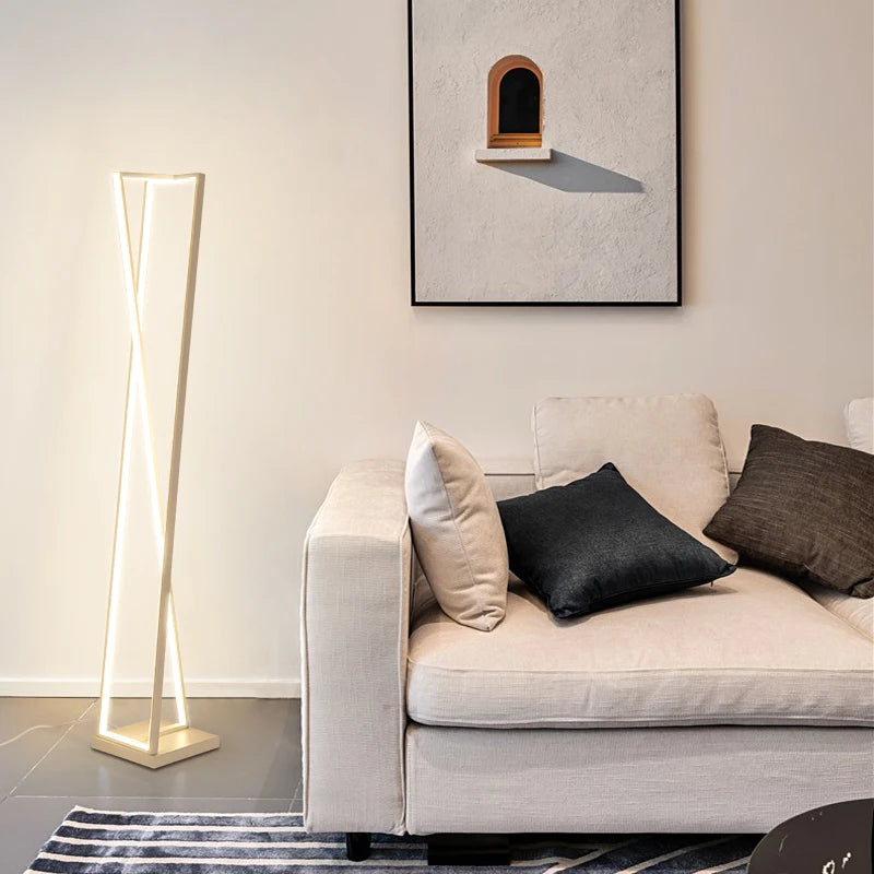 Lampadaire géométrique en forme de croix nordique - vue 6 sur 18