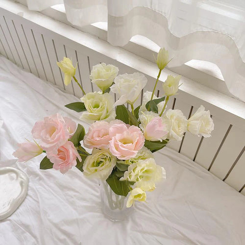 grandes roses artificielles en soie pour décorations diverses - vue 6 sur 10