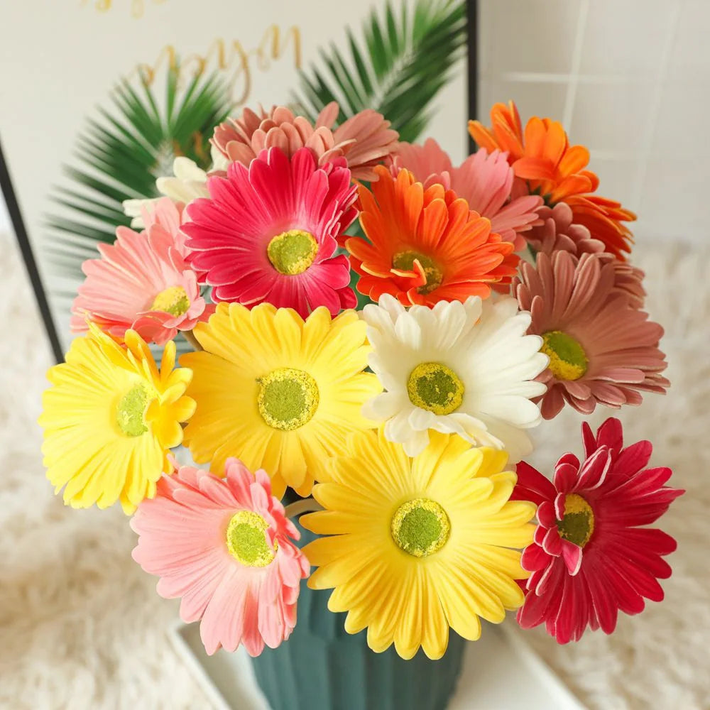 fleur artificielle marguerite decoration pour mariage et interieur - vue 3 sur 16