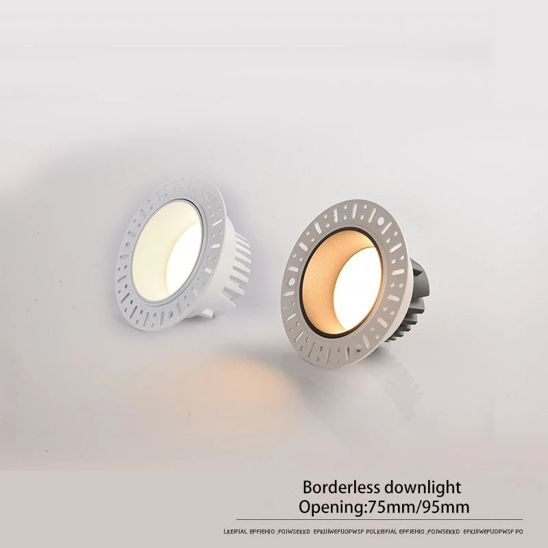 led downlight encastré bordure invisible pour éclairage intérieur magasin domicile - vue 3 sur 13